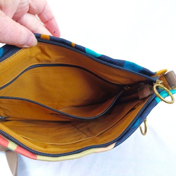 Fossil Crossbody Bag East West Satchel Purse - Picture 3 of 16